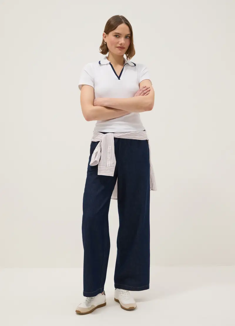 OVS Polo Donna Bianco 4330468 miniatura 2