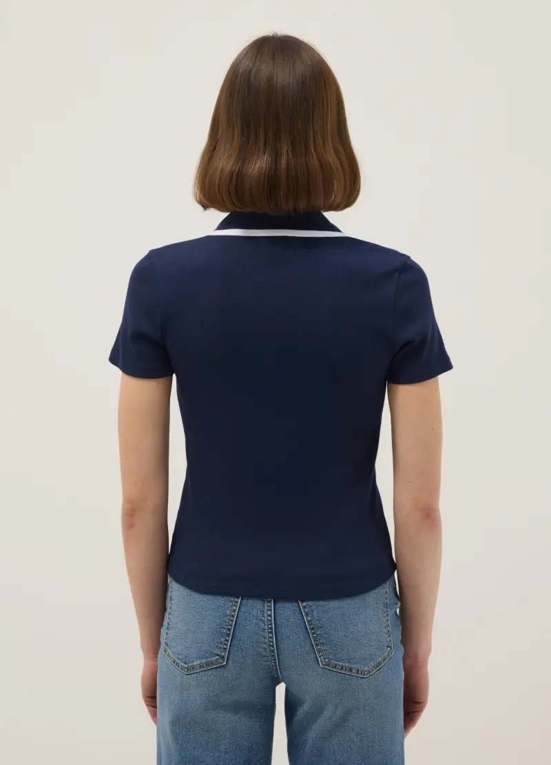 OVS Polo Donna Blu 4330469 miniatura 3