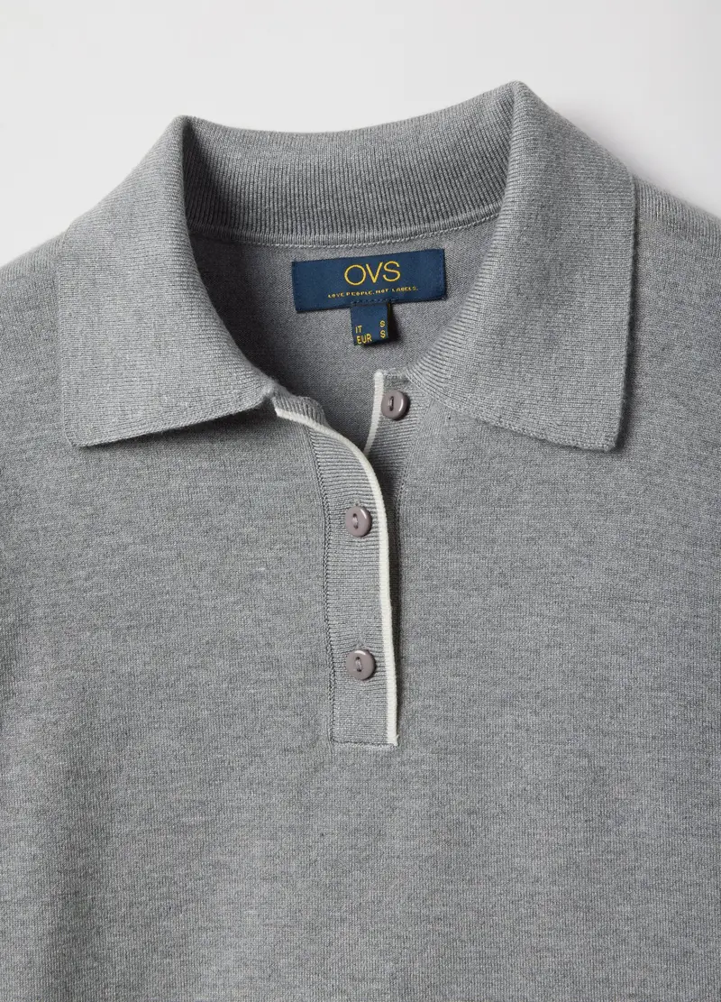 OVS Polo Donna Grigio 4154704 miniatura 2