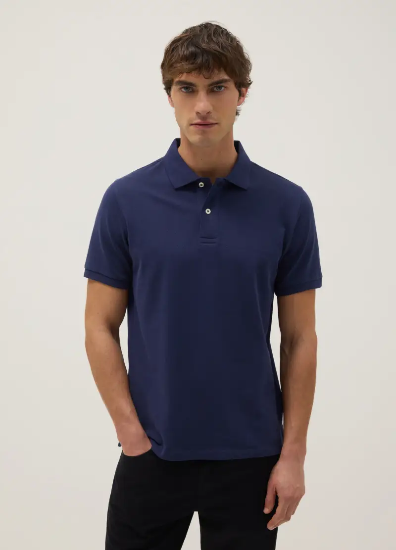 OVS Polo Uomo Blu 4154750 miniatura 2
