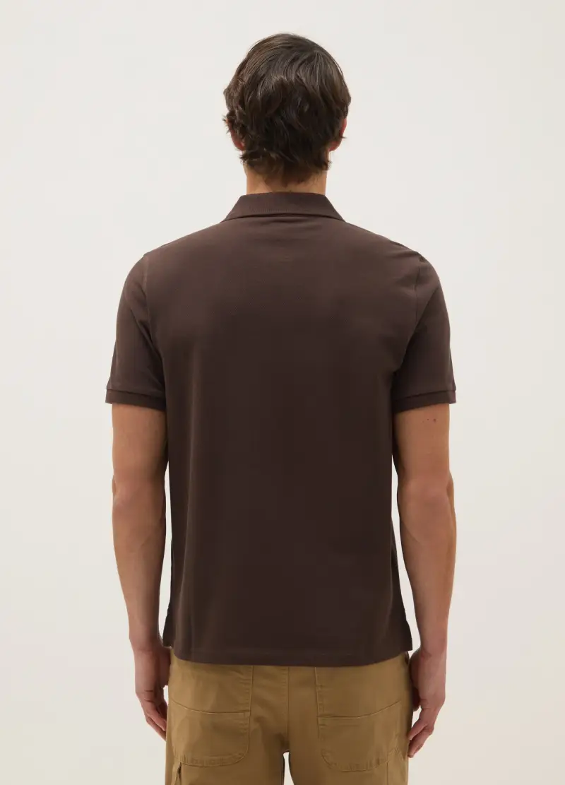 OVS Polo Uomo Marrone 4154751 miniatura 3