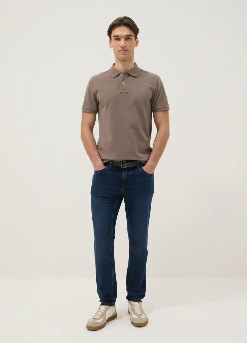 OVS Polo Uomo Marrone 4315749 miniatura 2