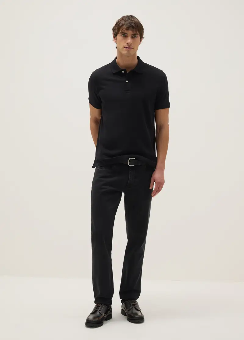 OVS Polo Uomo Nero 4312358 miniatura 2