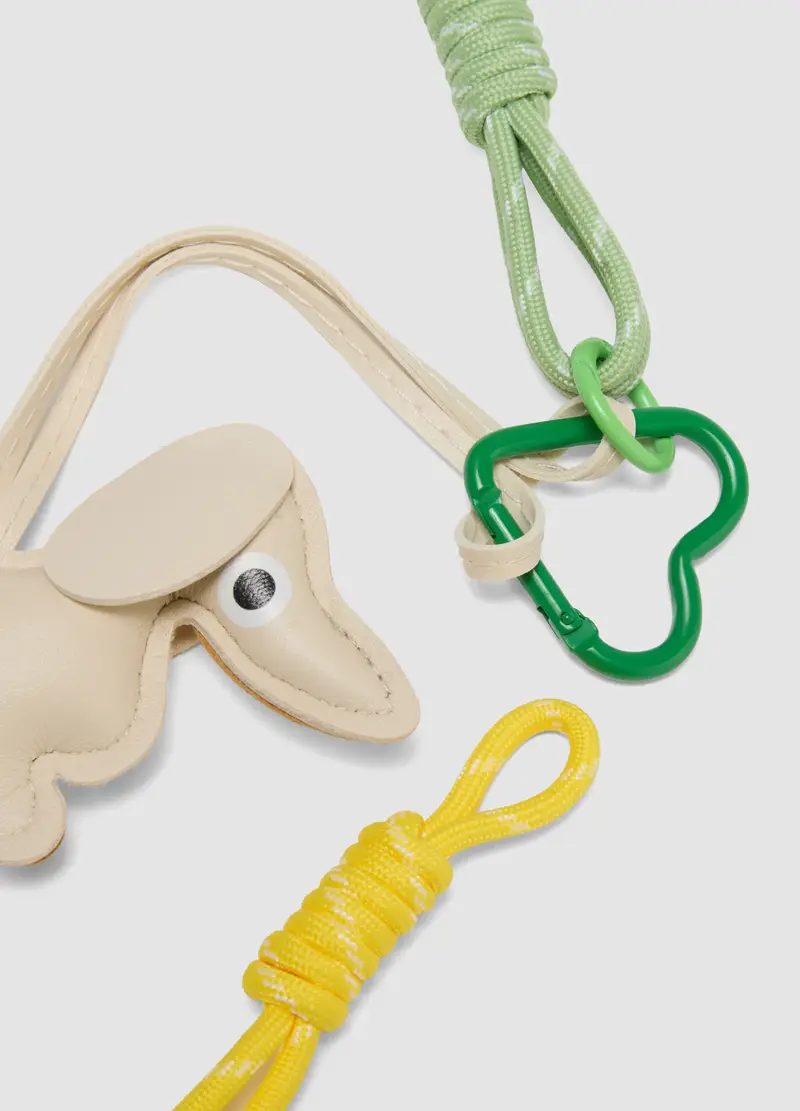 Portachiavi Multicolor Con Charm Bassotto, Donna, Multicolor miniatura 3