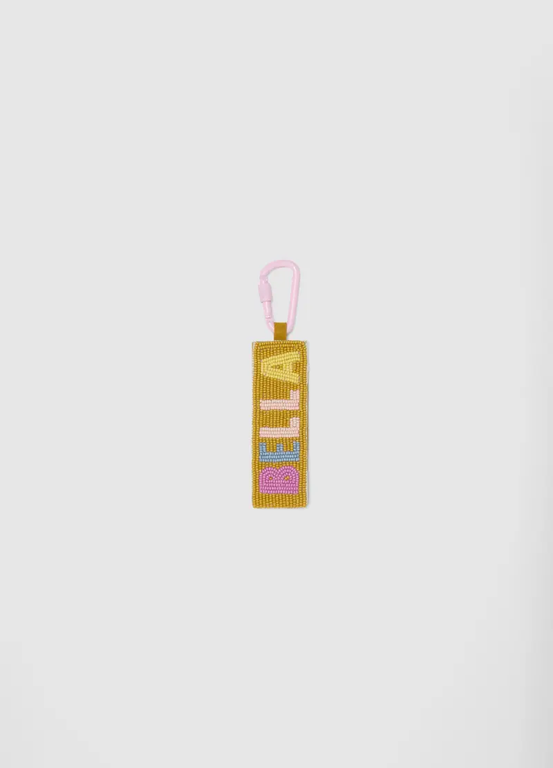 Portachiavi Multicolor Con Scritte Ricamate, Donna, Multicolor miniatura 2