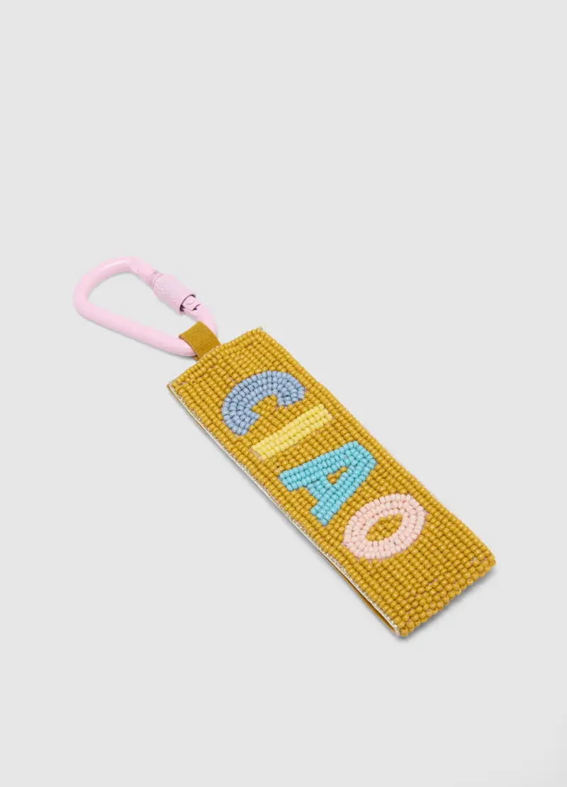 Portachiavi Multicolor Con Scritte Ricamate, Donna, Multicolor miniatura 3