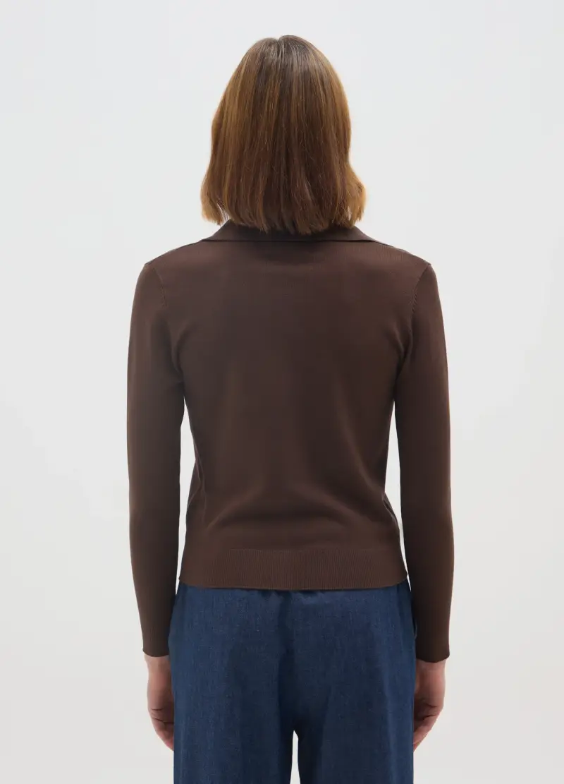 OVS Polo Donna Marrone 3782383 miniatura 3