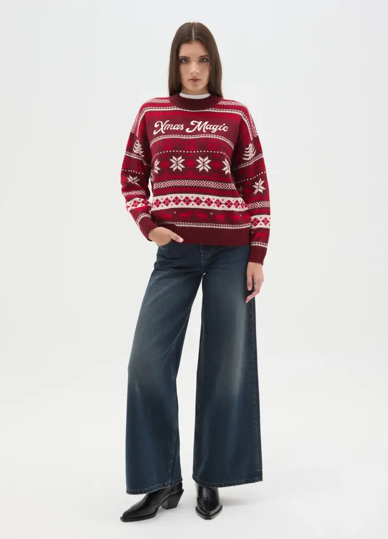 , Pullover Natalizio Multicolor Regular Fit, Donna, Multicolor miniatura 2