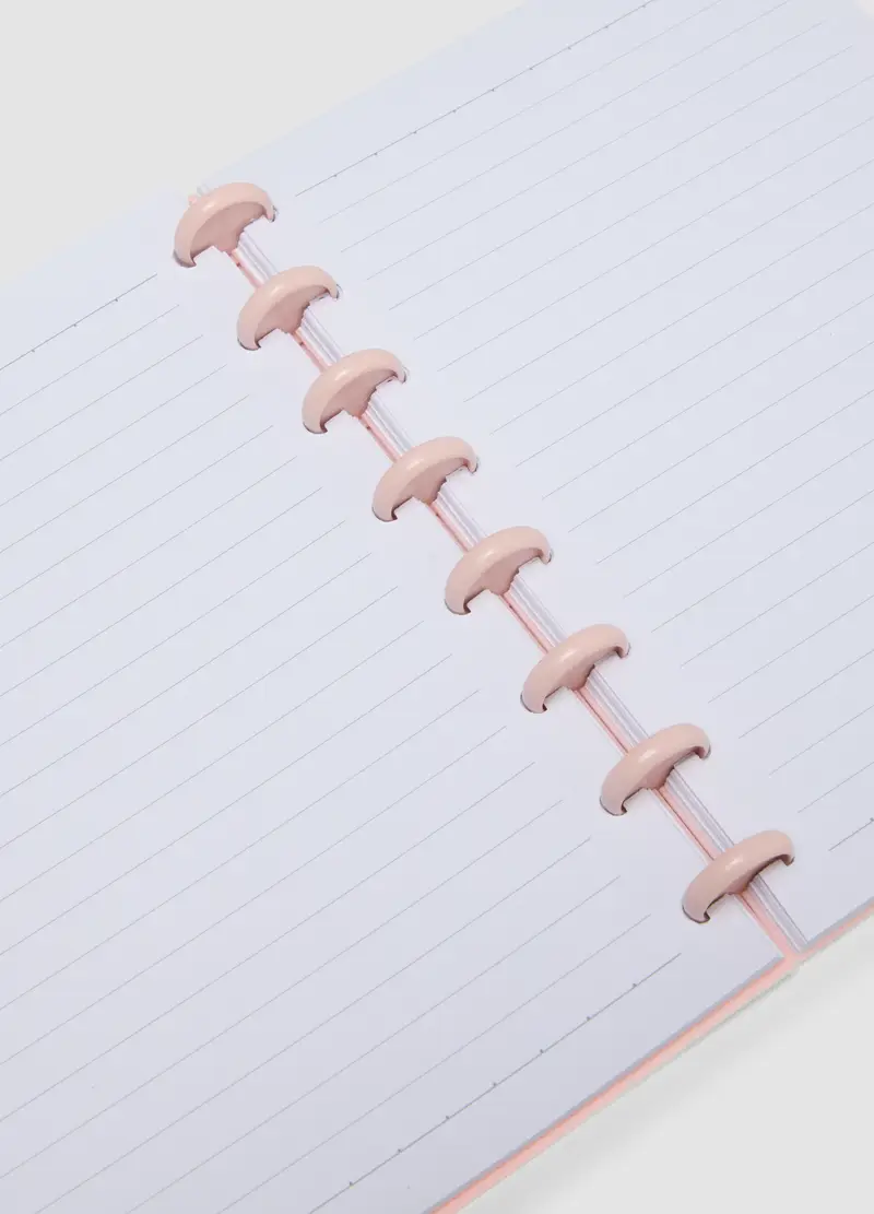 Quaderno Rosa Con Pagine A Righe In Cartoncino Rigido Con Spirale, Donna, Rosa miniatura 2