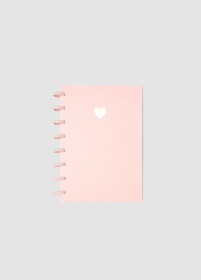 Quaderno Rosa Con Pagine A Righe In Cartoncino Rigido Con Spirale, Donna, Rosa