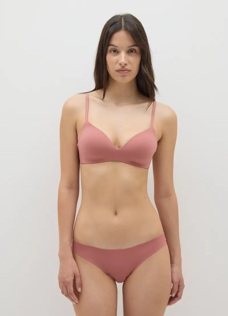 Reggiseno A Balconcino Con Imbottitura Senza Ferretto Rosa, Donna, Rosa miniatura 2