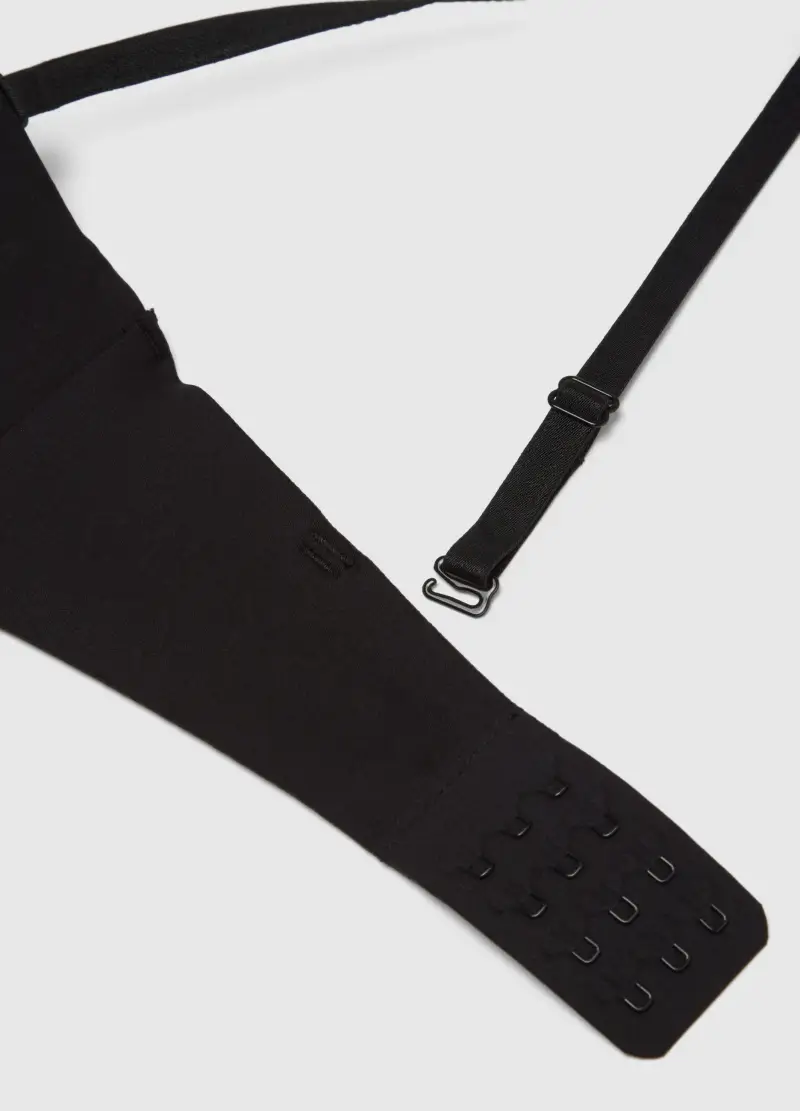 Reggiseno Balconettte Nero Con Imbottitura Removibile, Donna, Nero miniatura 2