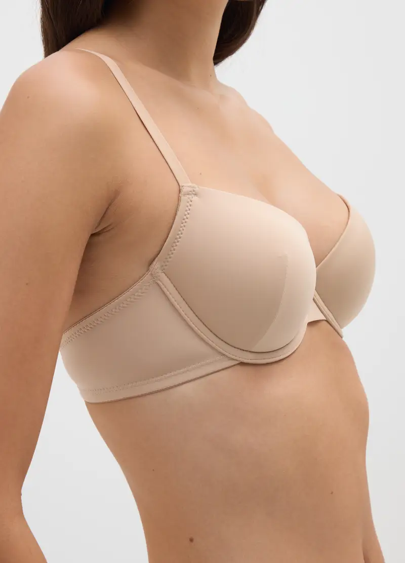 OVS, Reggiseno Beige Con Coppe Imbottite, Donna, Beige, Taglia: 2B miniatura 3