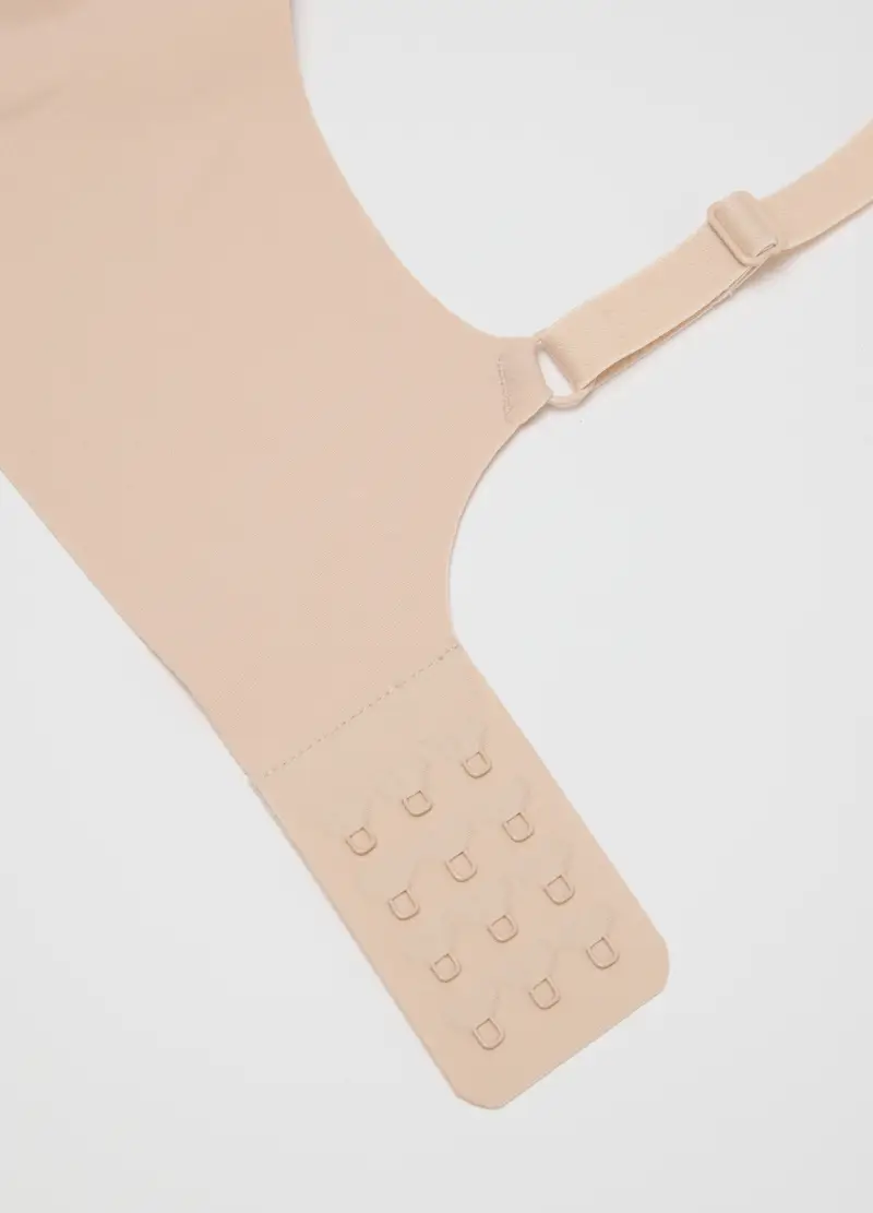 Reggiseno Beige Senza Cuciture Con Imbottitura Removibile, Donna, Beige miniatura 2