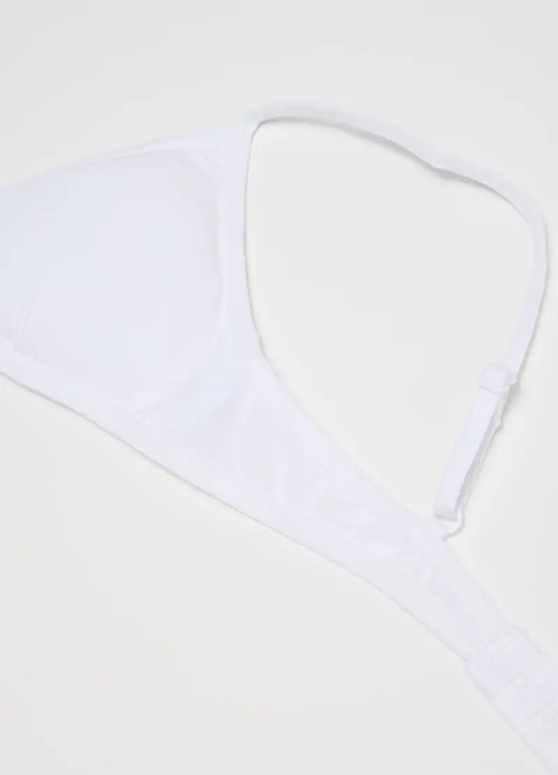 OVS, Reggiseno Da Ragazze In Cotone Bianco Elasticizzato, Bambina, Bianco, Taglia: 10-11 miniatura 2