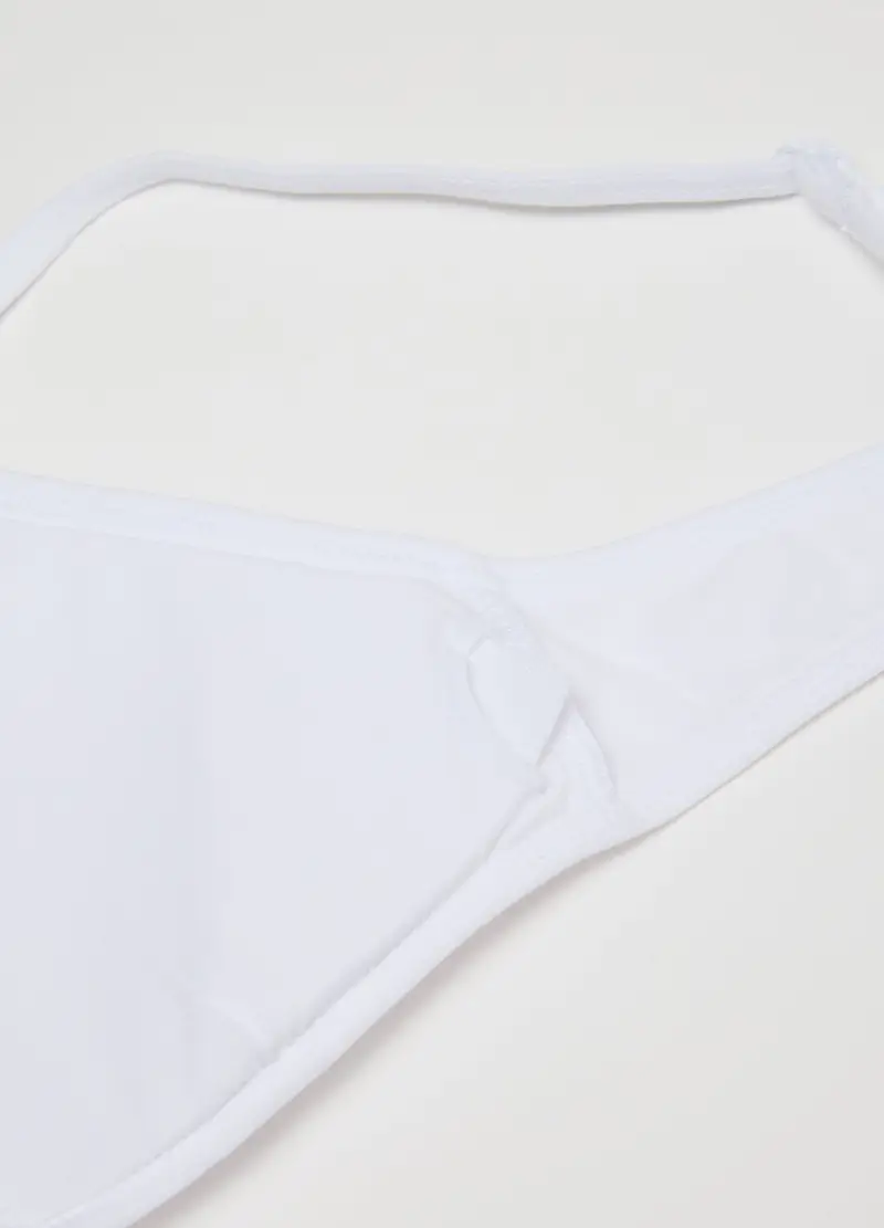 OVS, Reggiseno Da Ragazze In Cotone Bianco Elasticizzato, Bambina, Bianco, Taglia: 10-11 miniatura 3