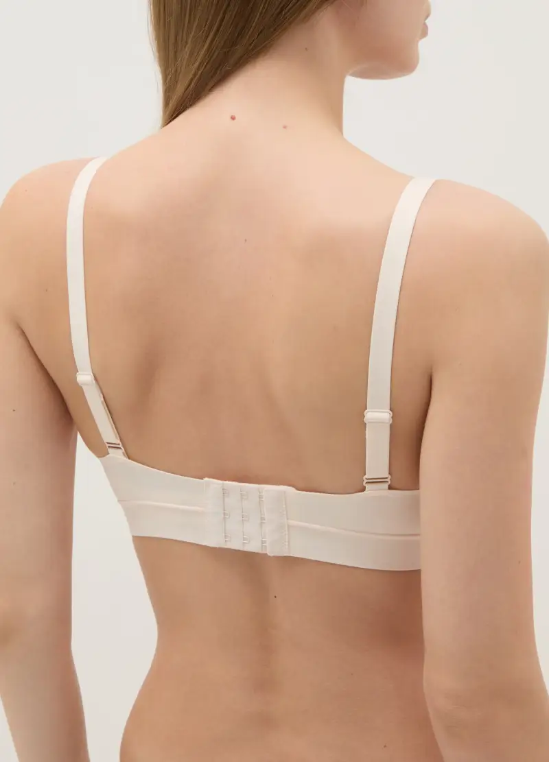 Reggiseno In Pizzo Beige Con Imbottitura Removibile, Donna, Beige miniatura 3