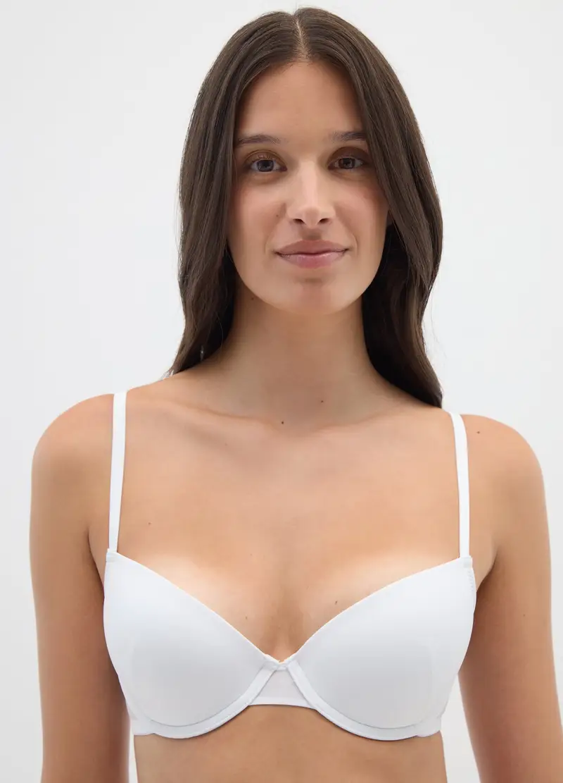 OVS , Reggiseno In Tessuto Elasticizzato Bianco, Donna, Bianco, Taglia: 2C