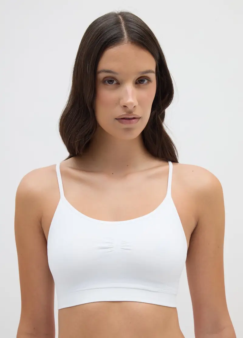 OVS , Reggiseno In Tessuto Elasticizzato Bianco, Donna, Bianco, Taglia: S