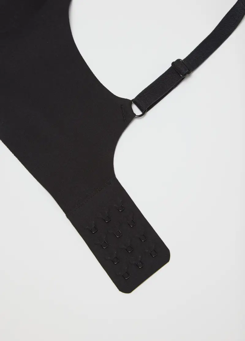 Reggiseno Nero Senza Cuciture Con Imbottitura Removibile, Donna, Nero miniatura 2