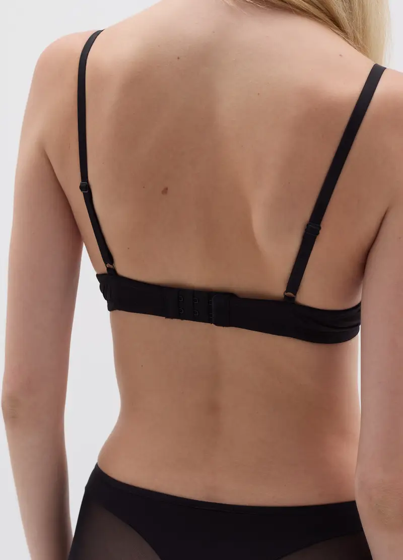 OVS, Reggiseno Push-up In Microfibra Nero, Donna, Nero, Taglia: 2B miniatura 2