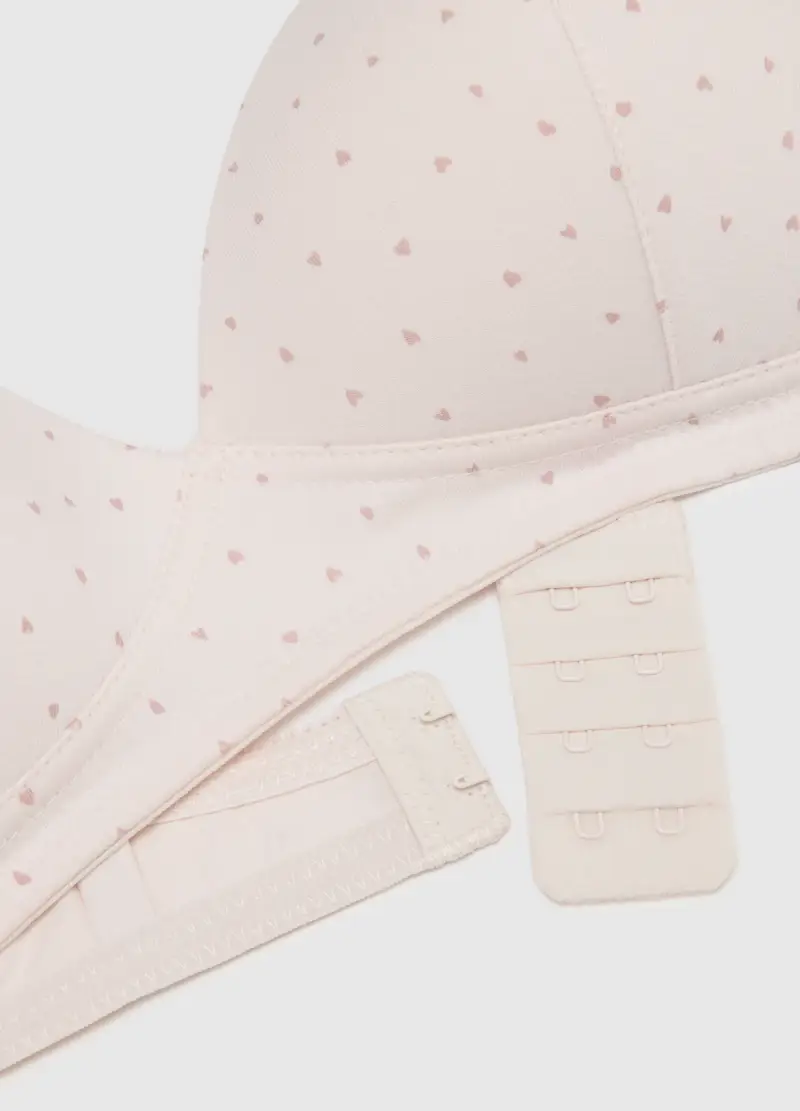 Reggiseno Rosa In Cotone Elasticizzato, Donna, Multicolor miniatura 2