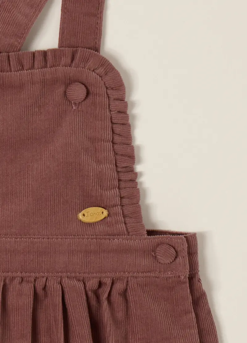 OVS, Romper Marrone In Cotone Per Neonata, Marrone, Taglia: 1 miniatura 2