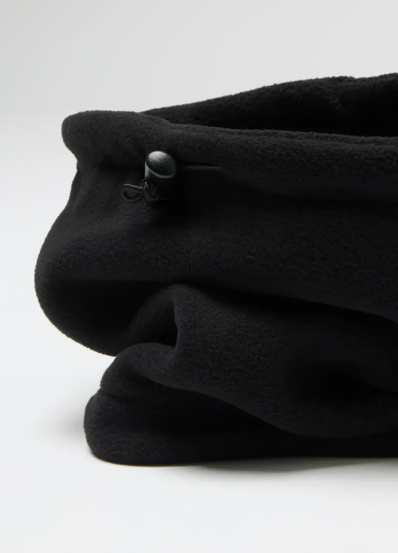 Scaldacollo In Pile Nero, Uomo, Nero miniatura 3