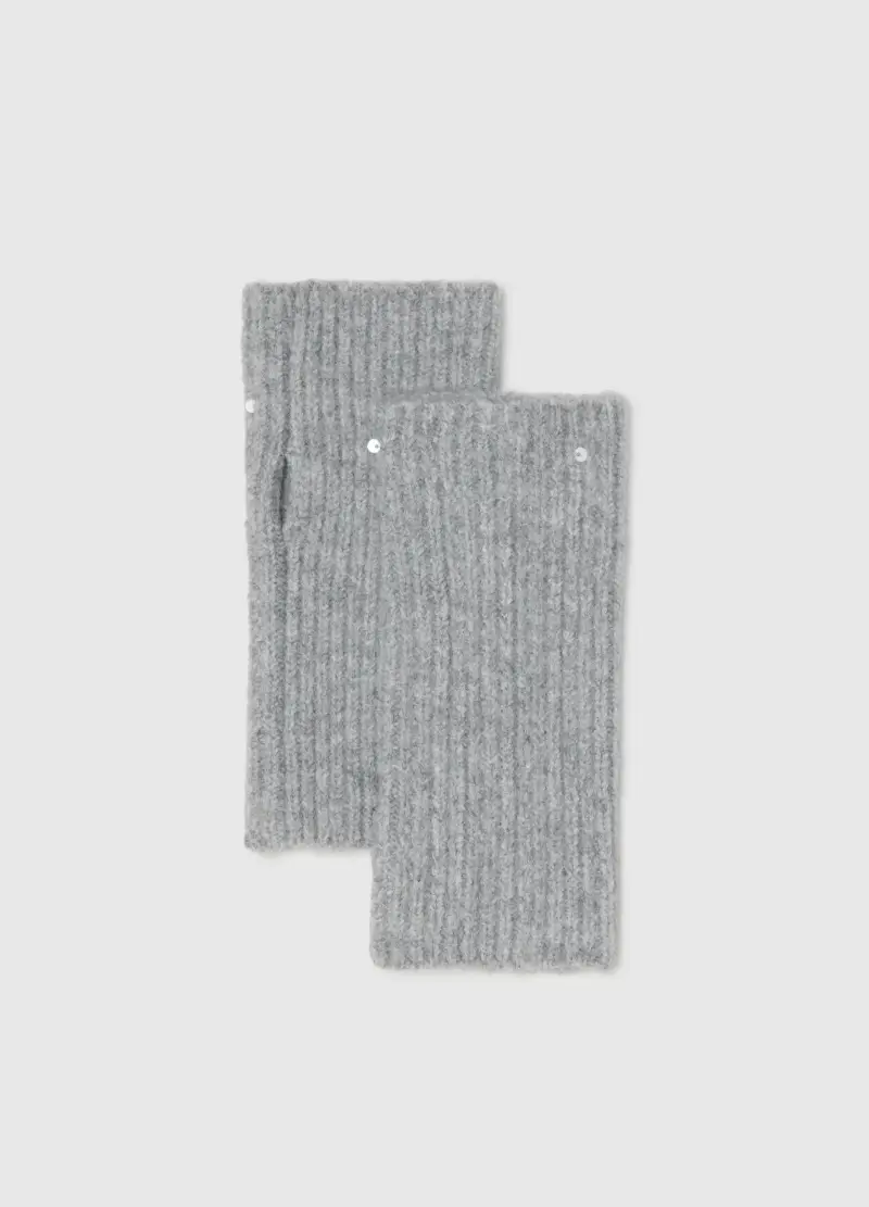 Scaldapolsi Grigi Con Paillettes, Donna, Grigio