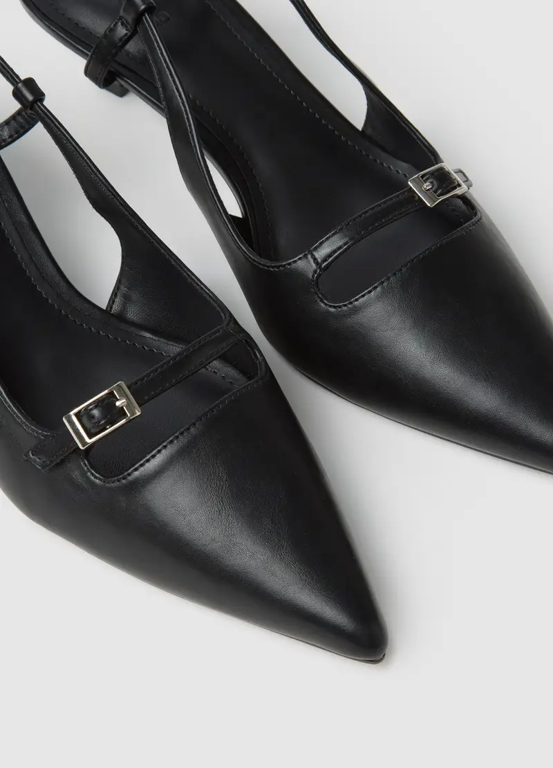 OVS Scarpe slingback Donna Nero 4122628 miniatura 2