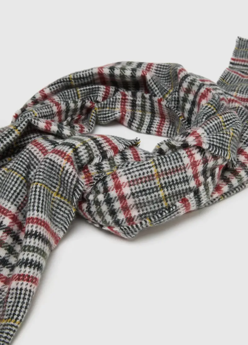 , Sciarpa A Quadri Multicolor, Uomo, Multicolor miniatura 2