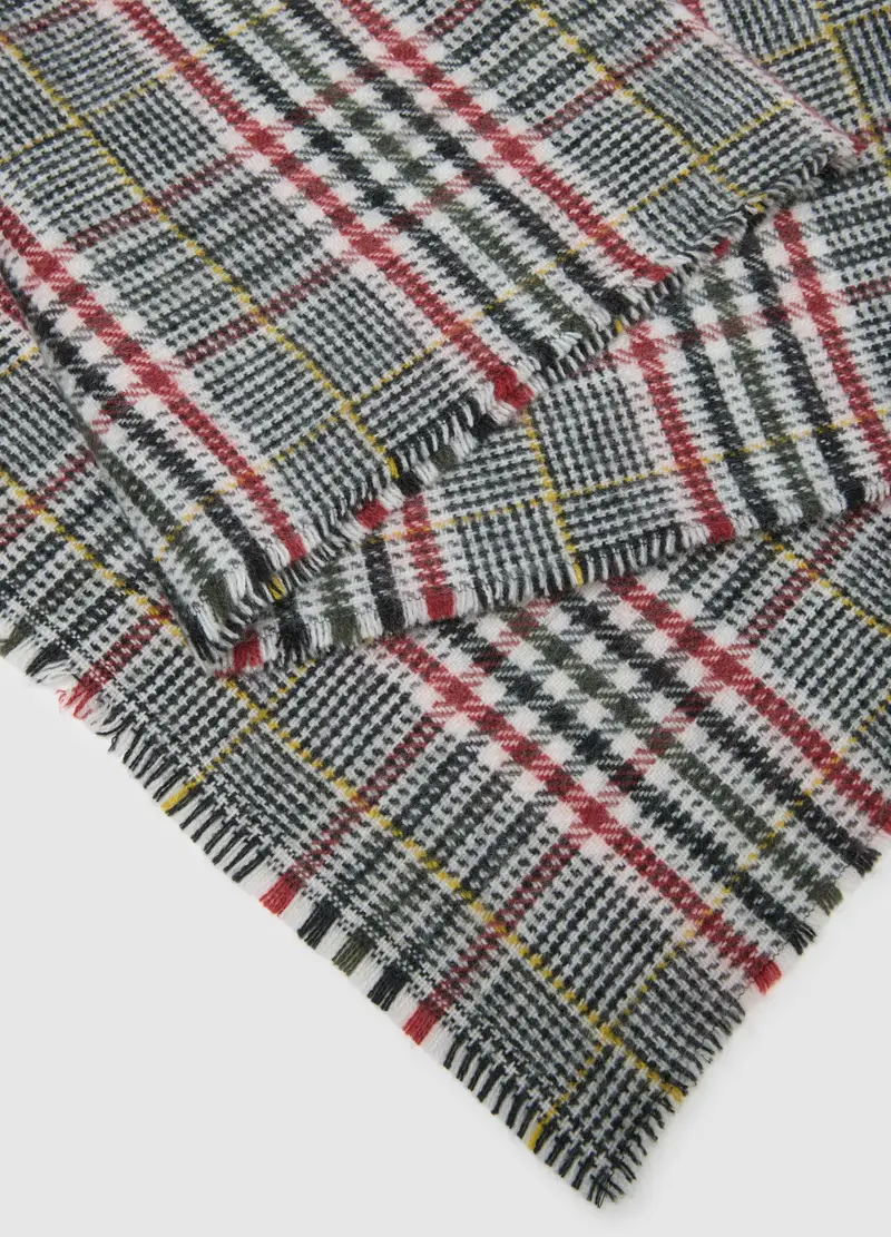 , Sciarpa A Quadri Multicolor, Uomo, Multicolor miniatura 3