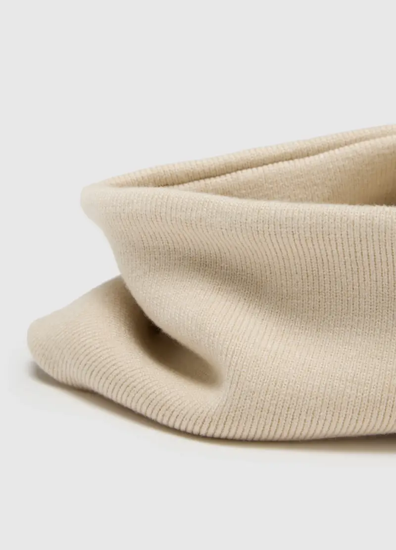 , Sciarpa Beige Da Bambina, Beige miniatura 3