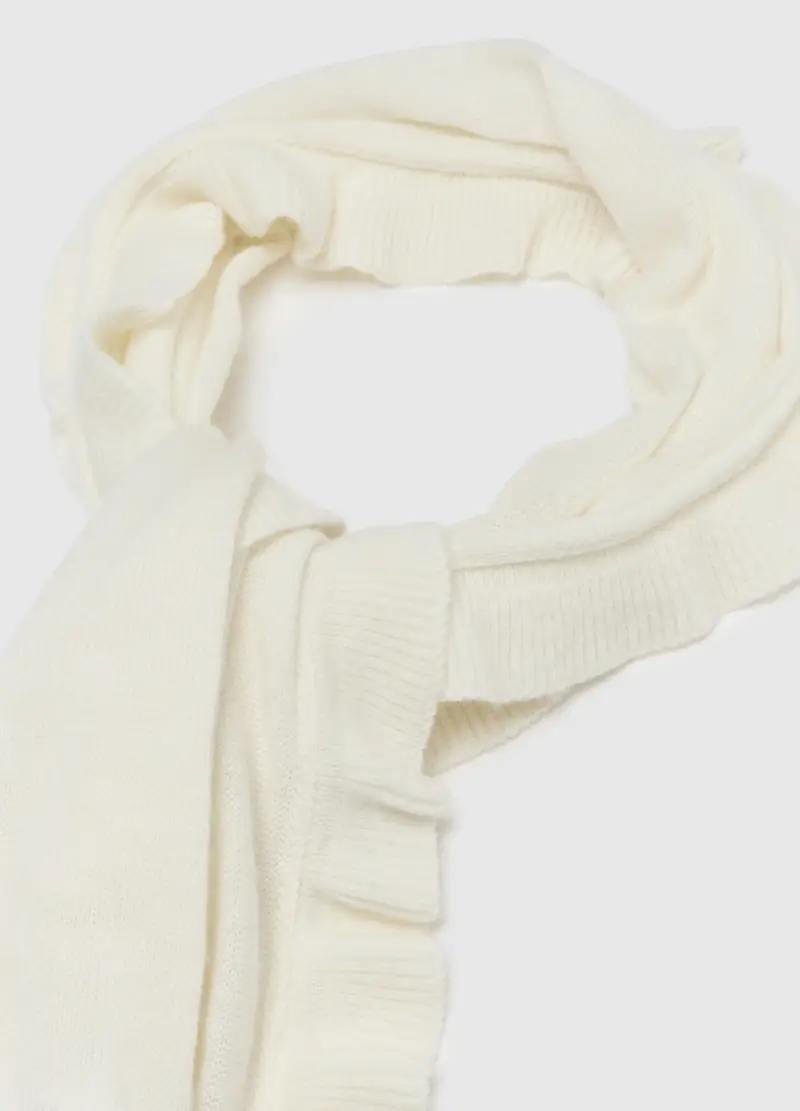 , Sciarpa Bianca, Donna, Bianco miniatura 2