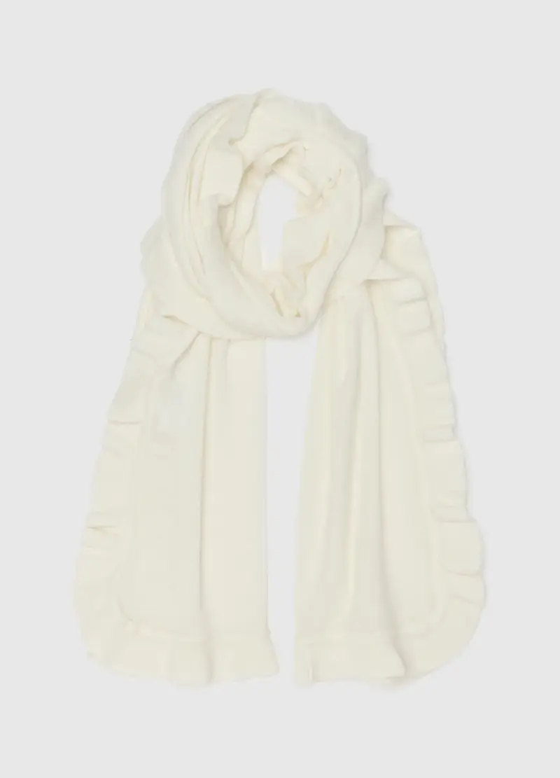 Sciarpa Bianca, Donna, Bianco