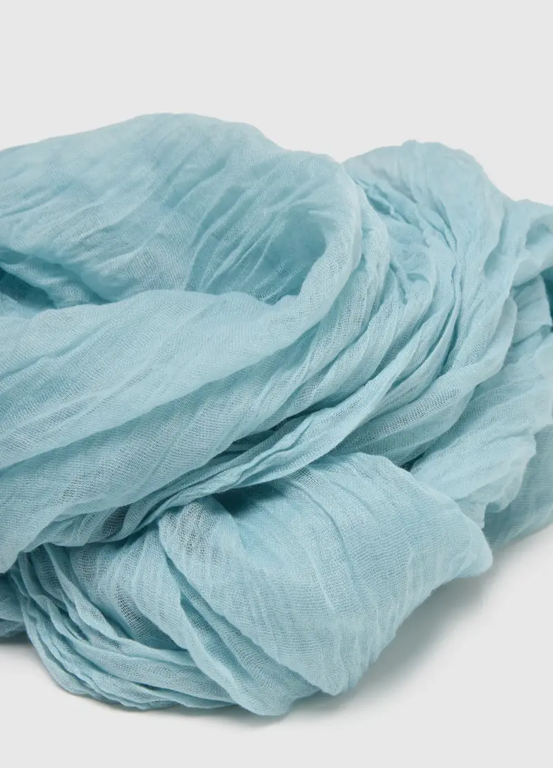 Sciarpa Leggera Azzurra Regular Fit, Donna, Azzurro miniatura 2