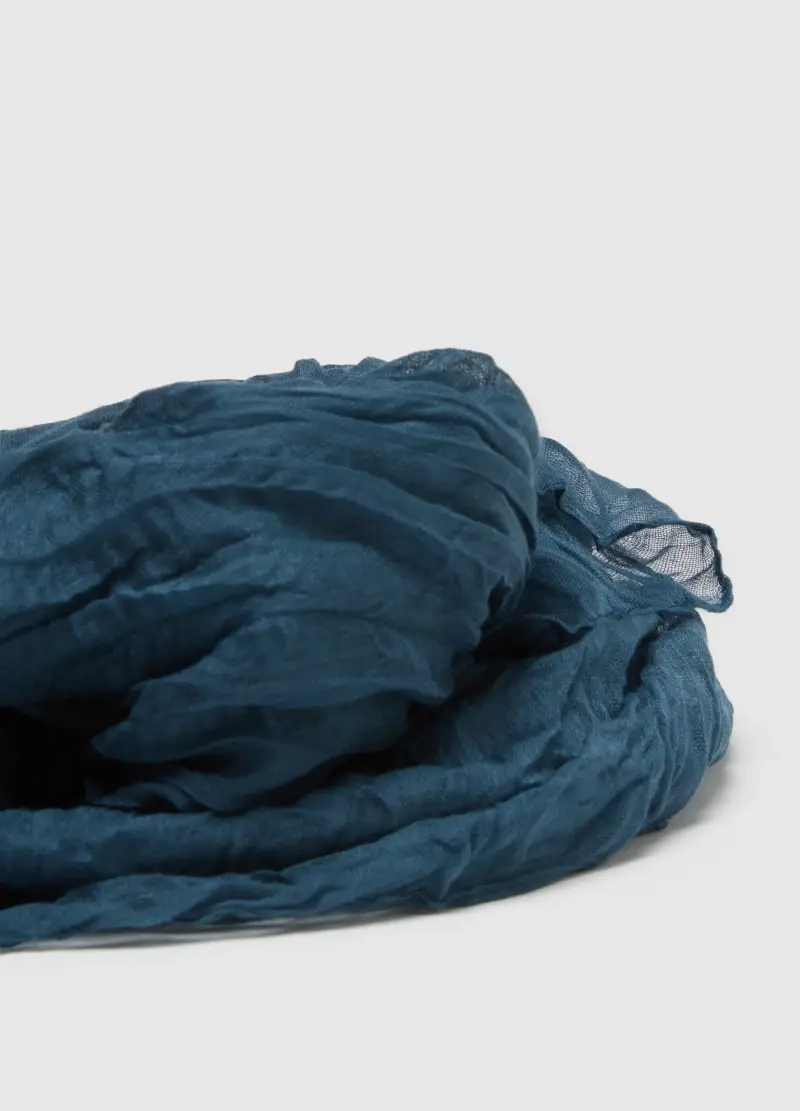 , Sciarpa Leggera Blu Regular Fit, Donna, Blu miniatura 2