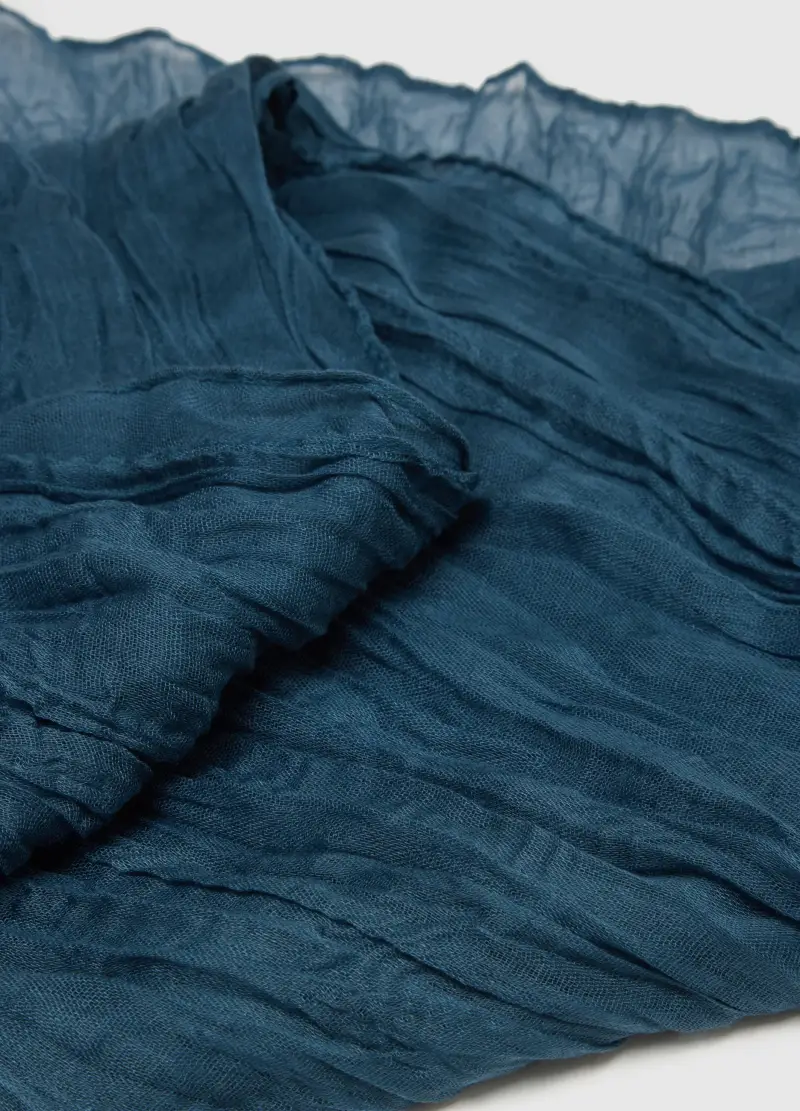 , Sciarpa Leggera Blu Regular Fit, Donna, Blu miniatura 3