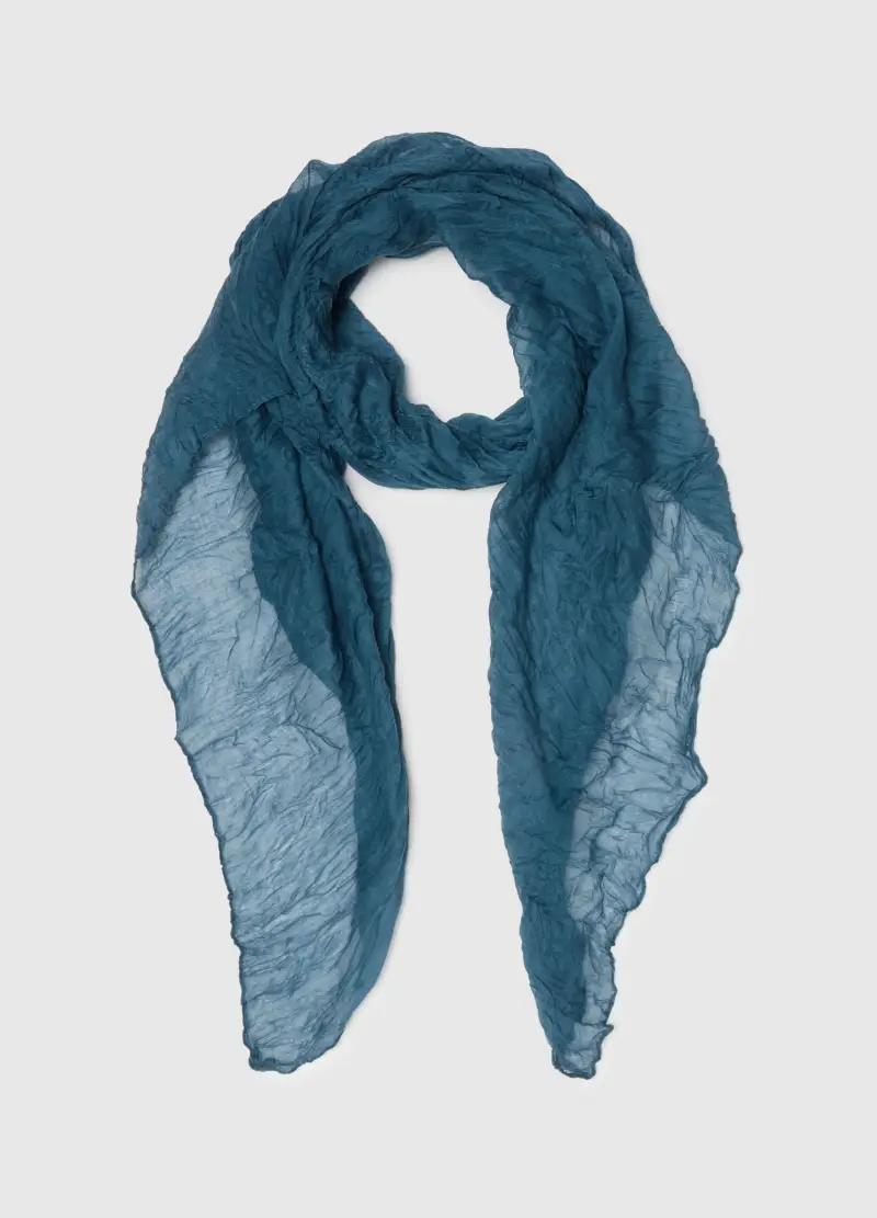 Sciarpa Leggera Blu Regular Fit, Donna, Blu