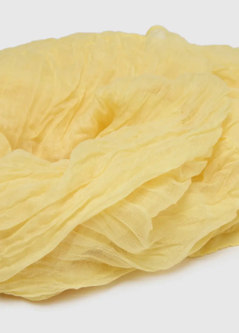 Sciarpa Leggera Gialla Regular Fit, Donna, Giallo miniatura 2