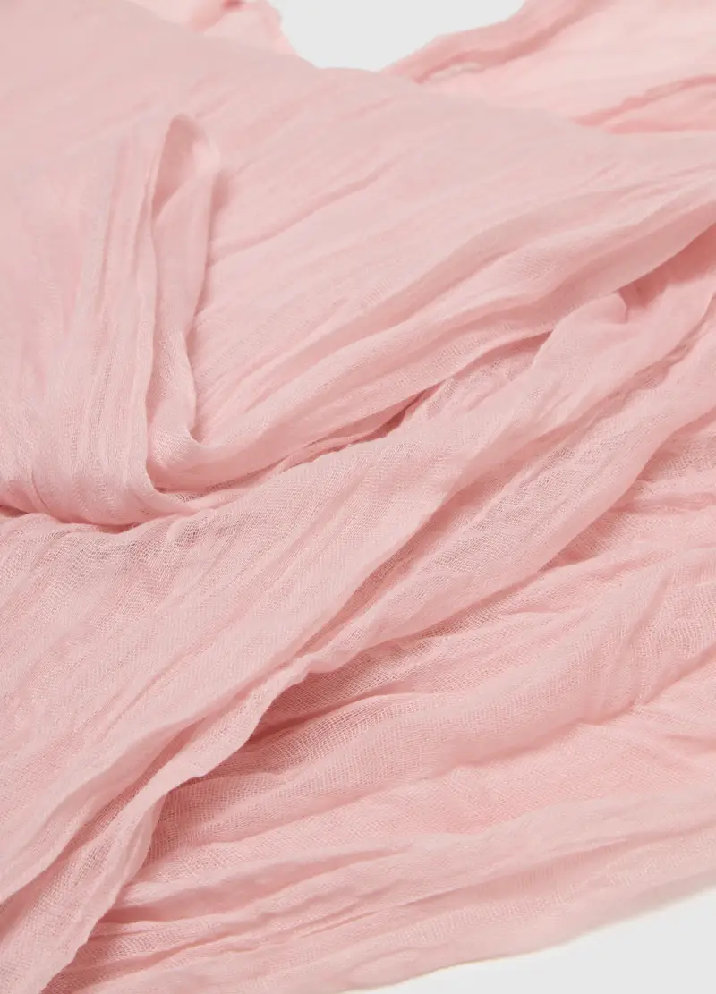 Sciarpa Leggera Rosa Regular Fit, Donna, Rosa miniatura 3