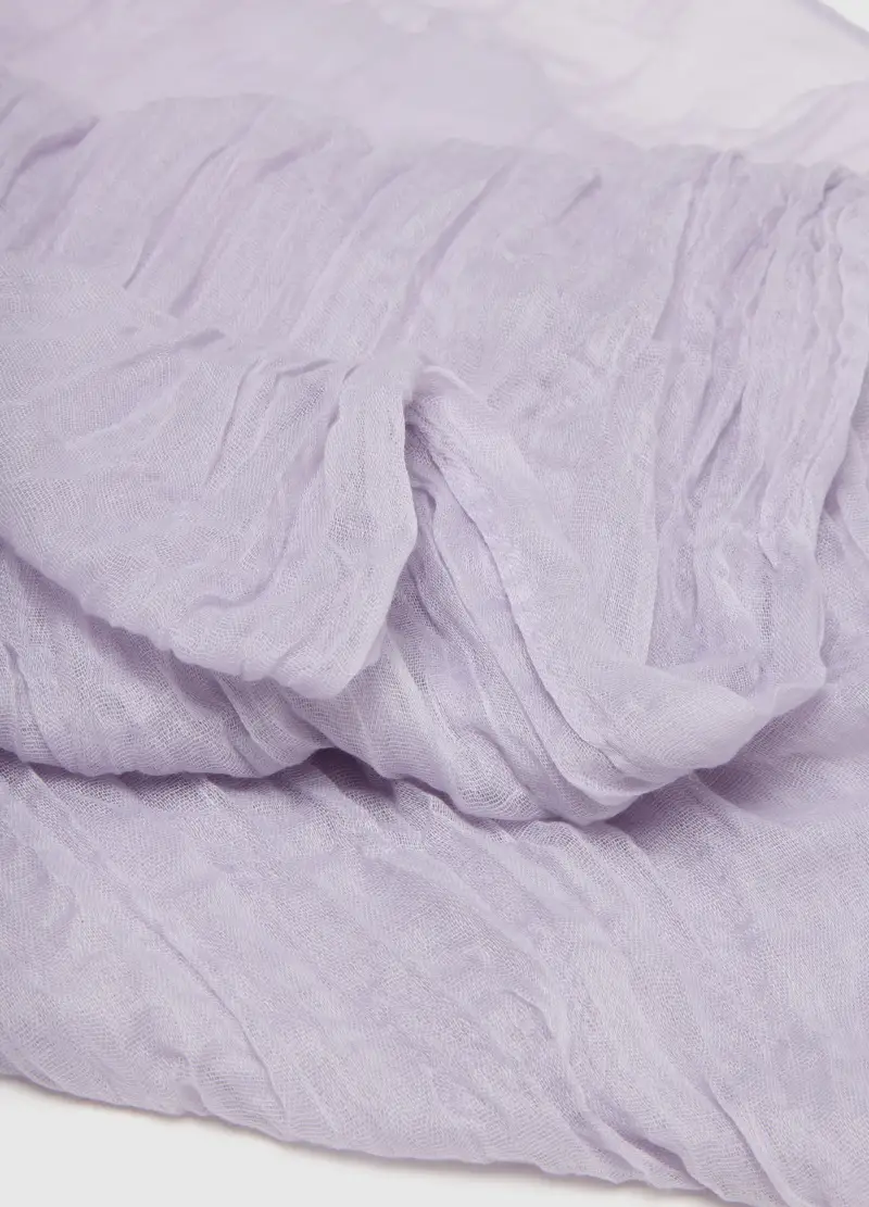 , Sciarpa Leggera Viola Regular Fit, Donna, Viola miniatura 3