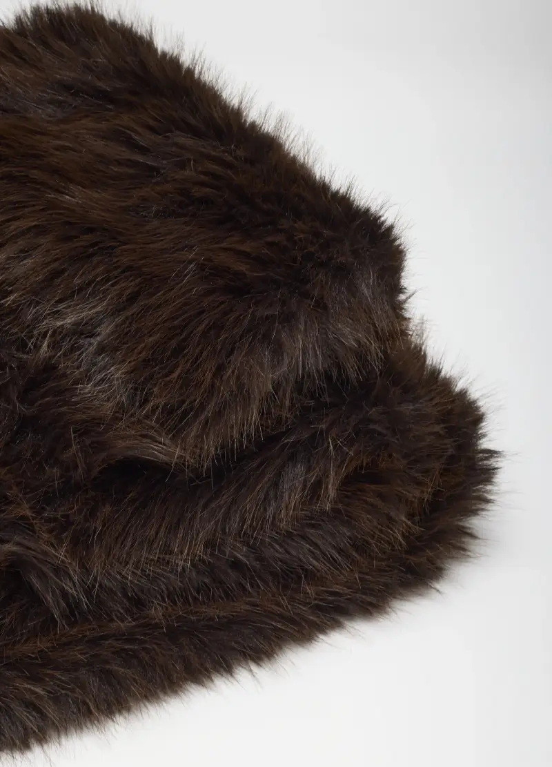 , Sciarpa Marrone, Donna, Marrone miniatura 2