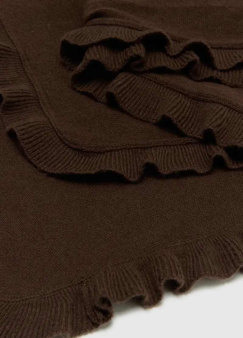 , Sciarpa Marrone, Donna, Marrone miniatura 3