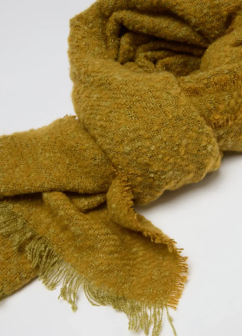 Sciarpa Marrone In Misto Tessuto, Donna, Beige miniatura 2