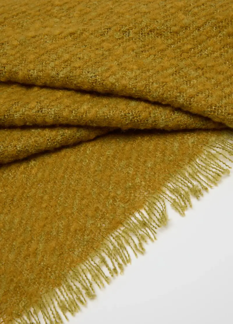 Sciarpa Marrone In Misto Tessuto, Donna, Beige miniatura 3