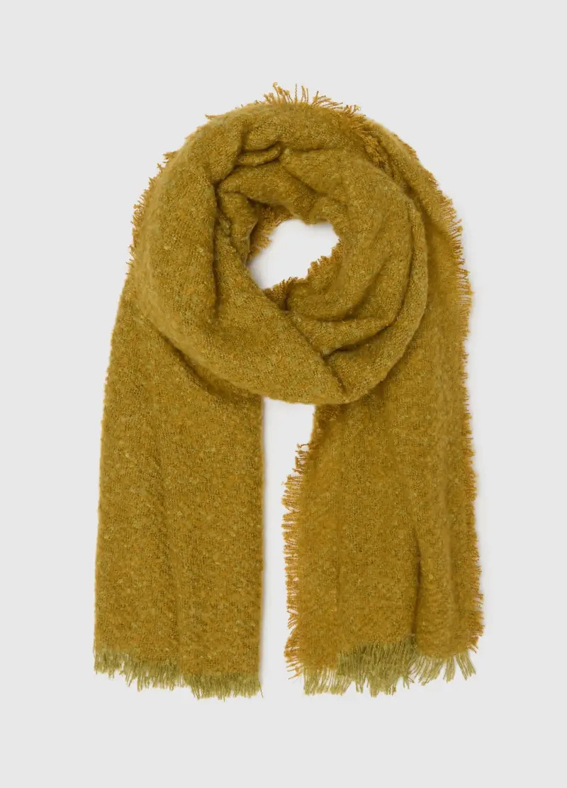 Sciarpa Marrone In Misto Tessuto, Donna, Beige