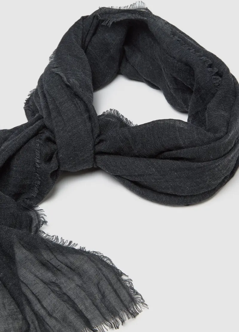 Sciarpa Nera, Uomo, Nero miniatura 2