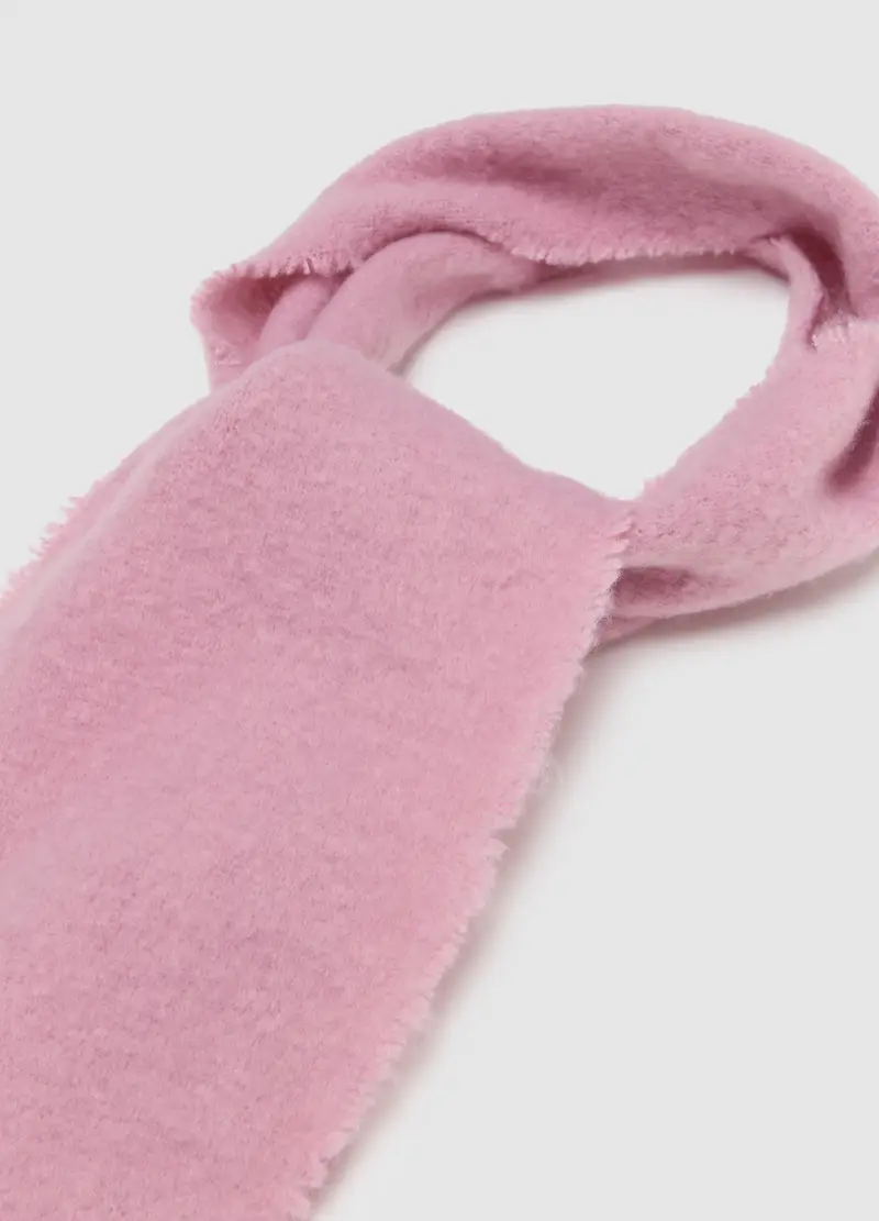 , Sciarpa Rosa Con Frange, Donna, Rosa miniatura 2