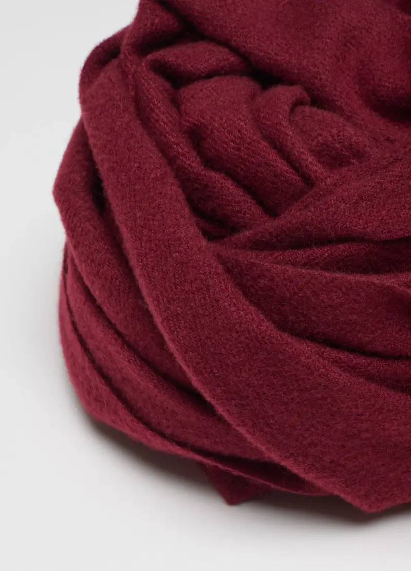 , Sciarpa Rossa Con Frange, Donna, Rosso miniatura 3